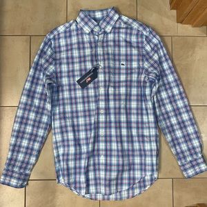 Vineyard Vines plaid polo long sleeve NWT
